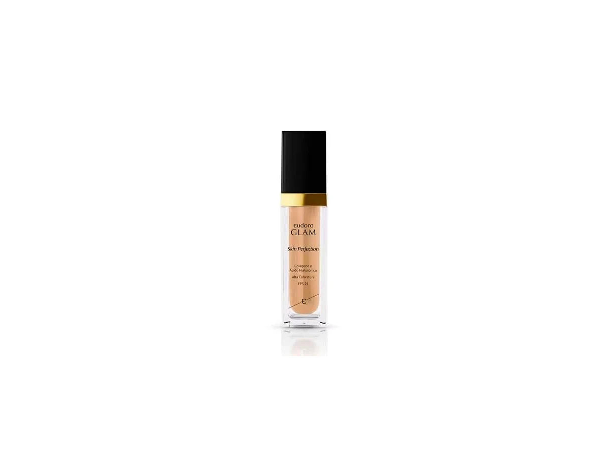 Base Líquida Eudora Glam Skin Perfection FPS 25 Cor 00 30ml