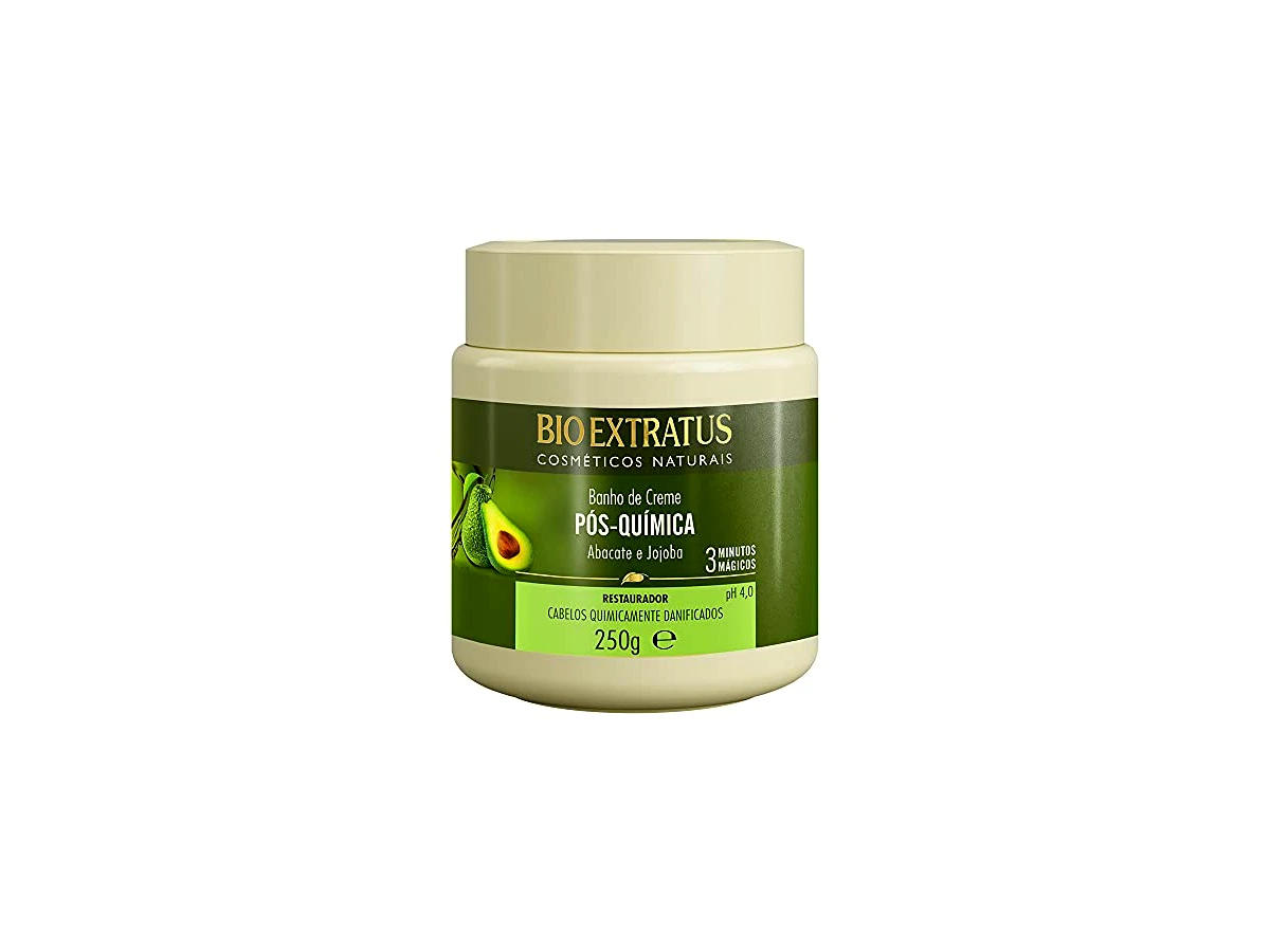 Banho de Creme Bio Extratus Pós-Química Abacate e Jojoba 250g