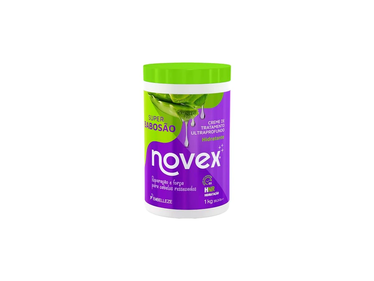 Embelleze Novex Super Babosão Creme de Tratamento Ultraprofundo, pote de 1 kg, EAN 7896013567097