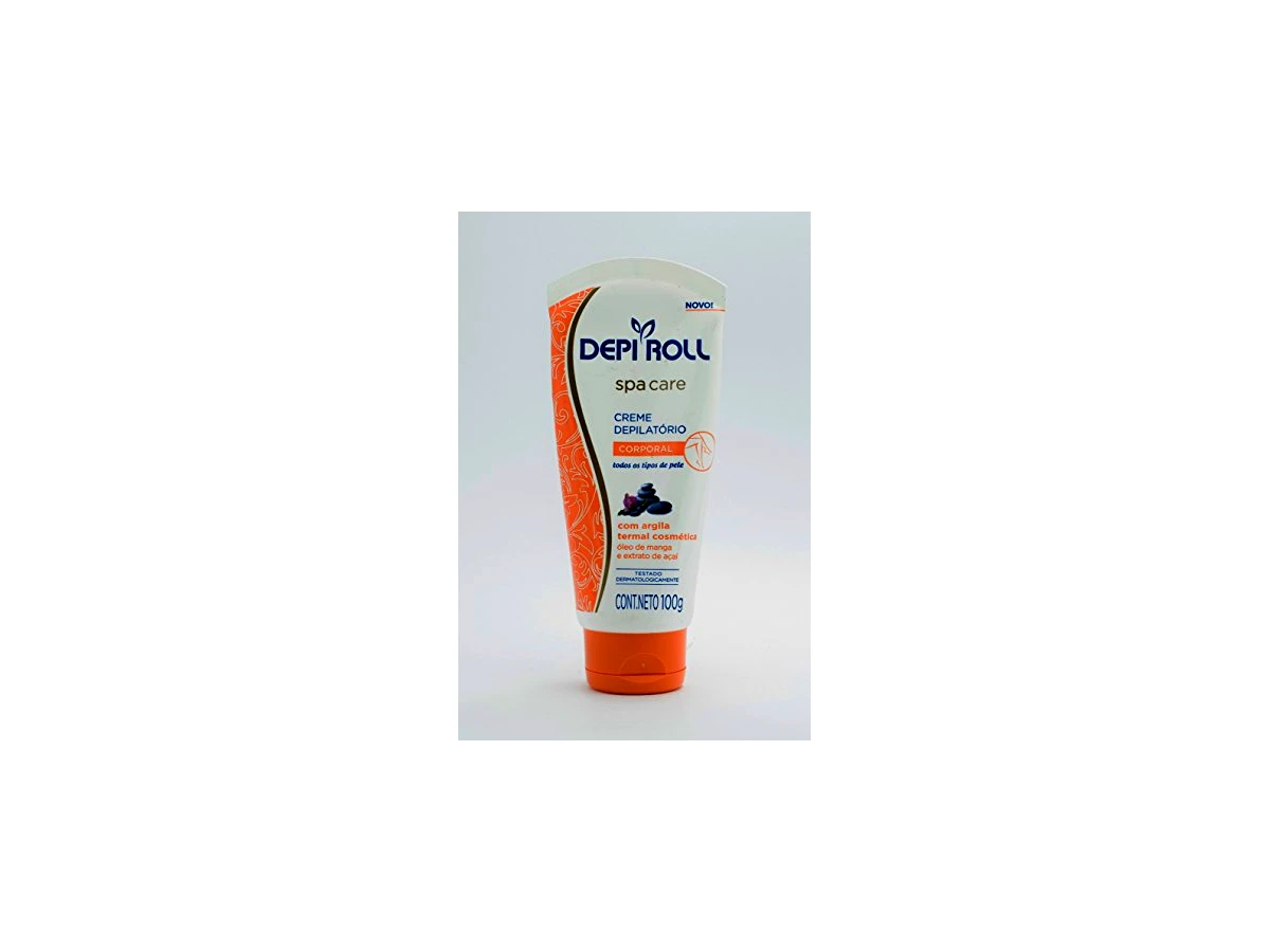 Creme Depilatório Corporal DepiRoll Spa Cuidados Peles Sensíveis com Óleo de Semente de Uva - 100g