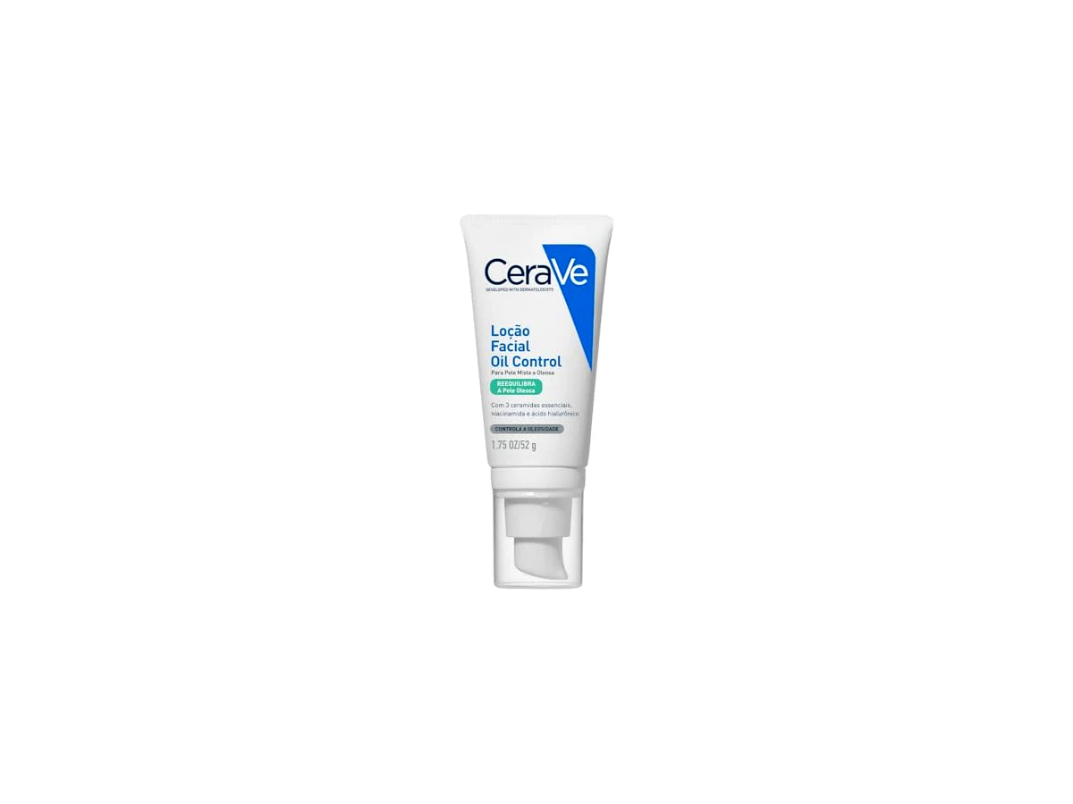 CeraVe Loção Facial Hidratante Oil Control para Pele Mista a Oleosa, 52 g — EAN 7908615089584, não confundir com a Loção Facial regular de 52 ml ou AM FPS 50