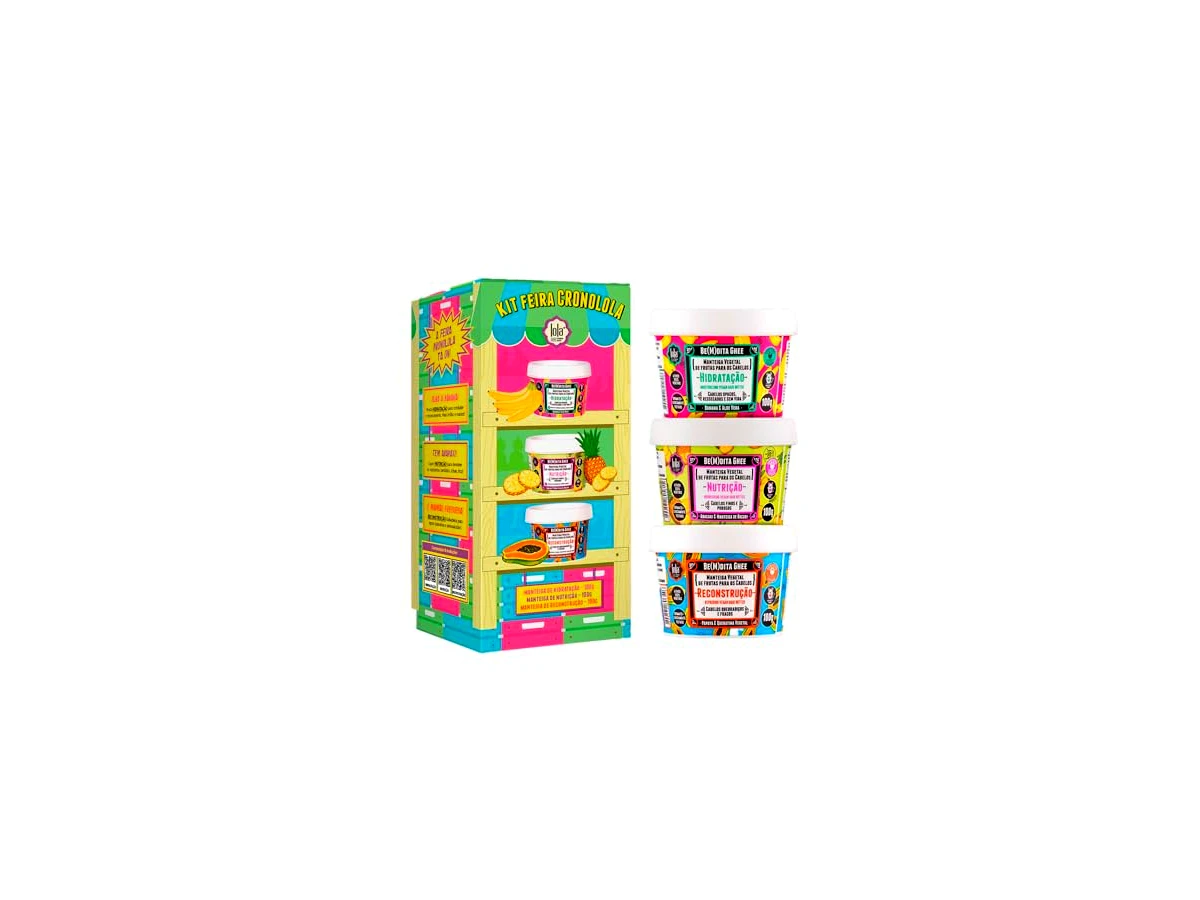 Kit Cronograma Capilar Be(m) dita Ghee 3 Produtos, Lola Cosmetics