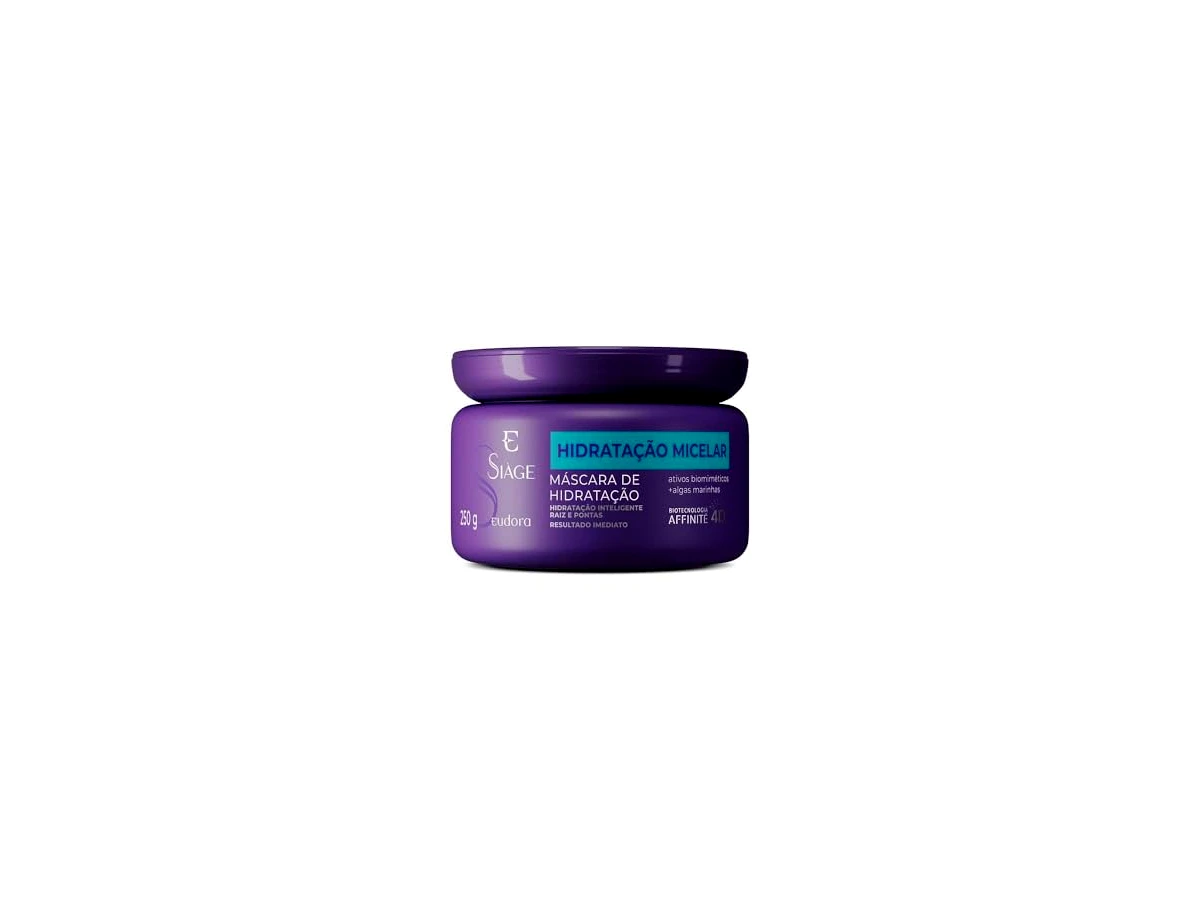 Máscara Capilar de Tratamento Eudora Siàge Hidratação Micelar 250g