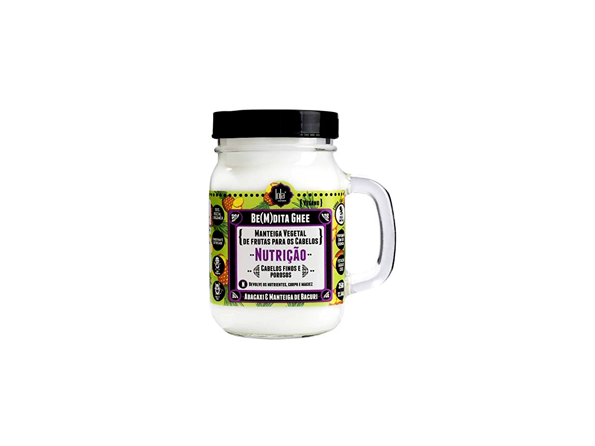 Lola Cosmetics Cronograma Capilar Be(M)dita Ghee Máscara de Nutrição Abacaxi e Manteiga de Bacuri