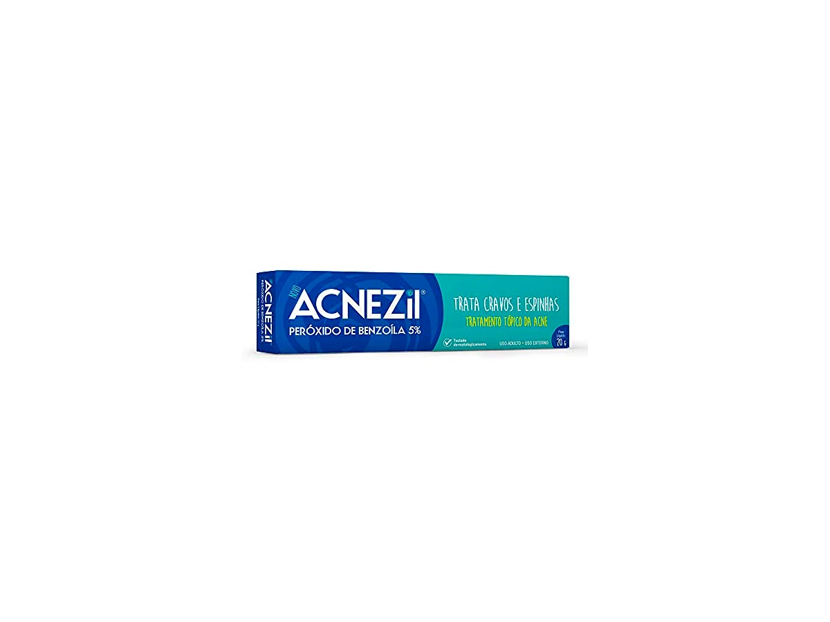 Acnezil Tratamento Antiacne Creme (Peróxido de Benzoíla 5%) 20g