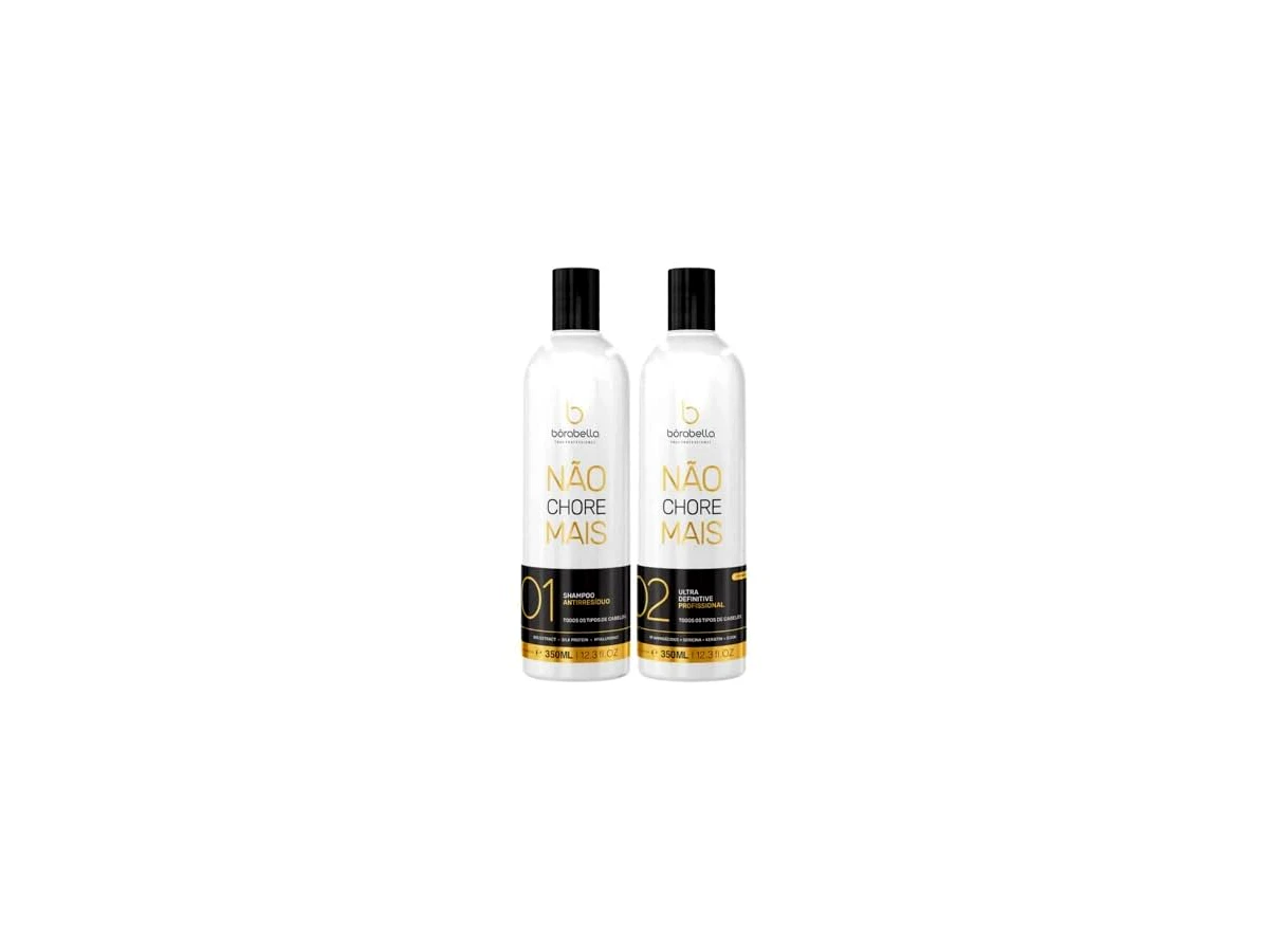 Borabella Not Cry More Kit Shampoo Antirresíduos 350 ml + Tratamento Profissional 350 ml