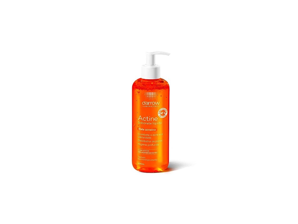 Sabonete Líquido Facial Darrow Actine Pele Acneica com Vitamina C 400g