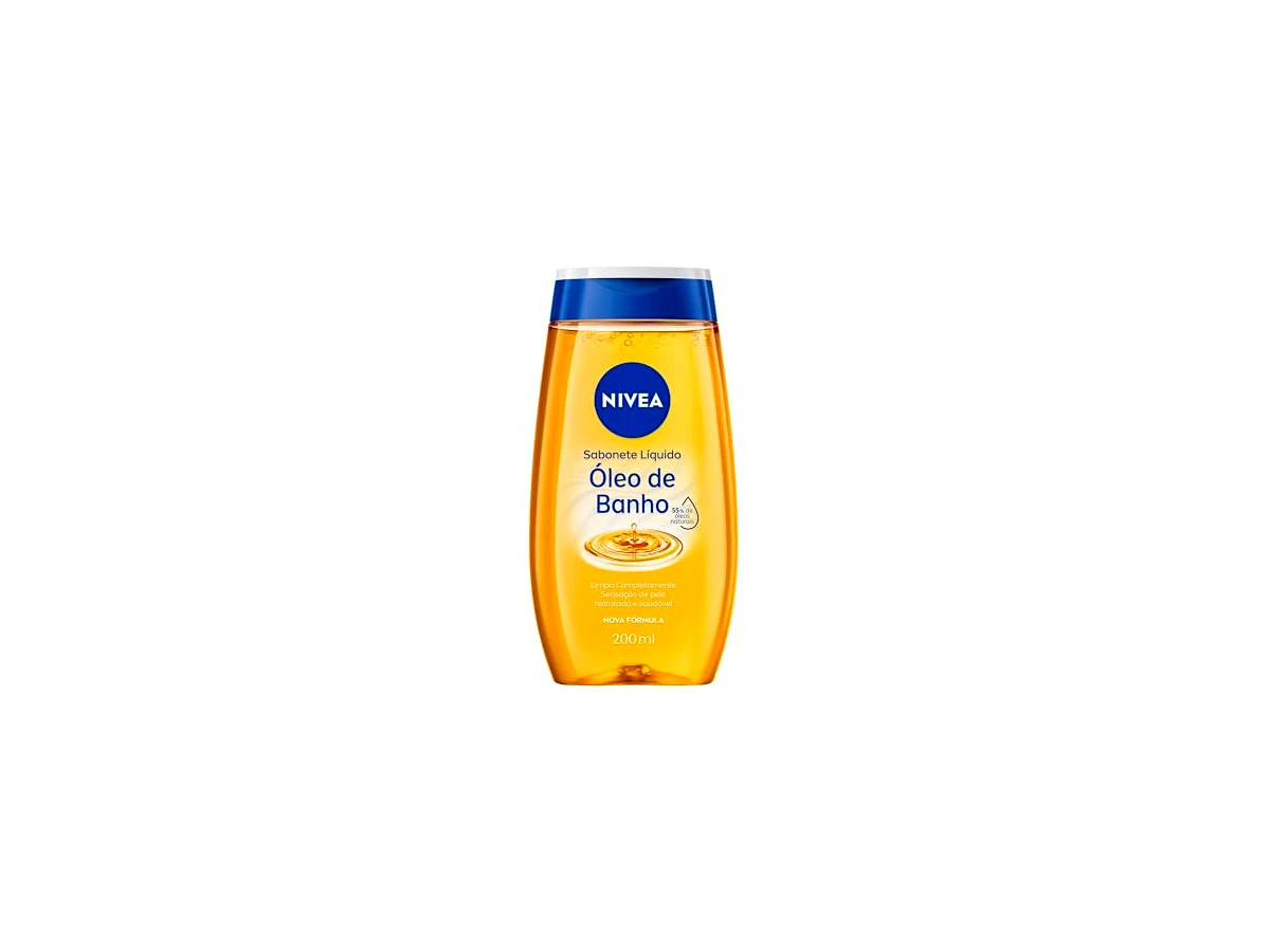 Sabonete Líquido Óleo de Banho Nivea Corporal com 55% de Óleos Naturais 200ml