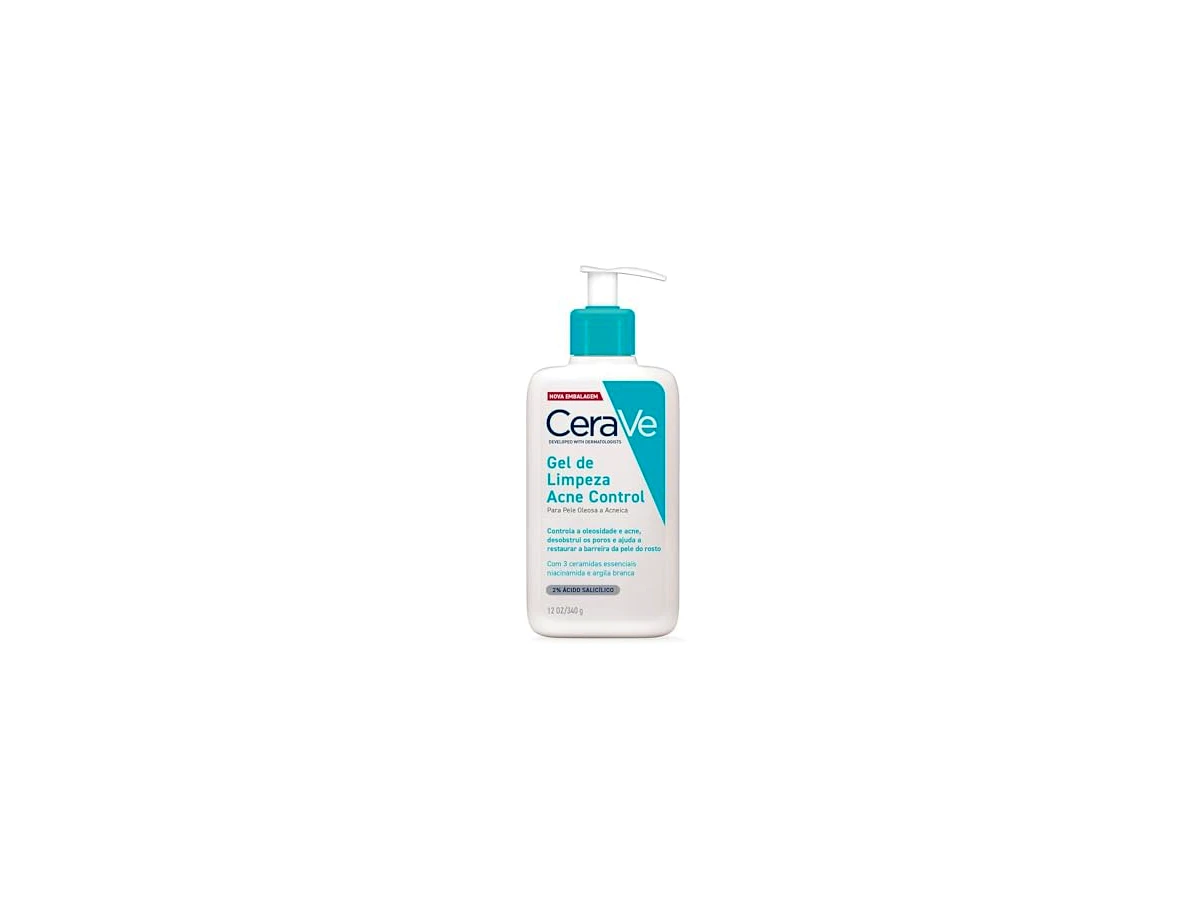 CeraVe Gel de Limpeza Acne Control com Ácido Salicílico e Niacinamida