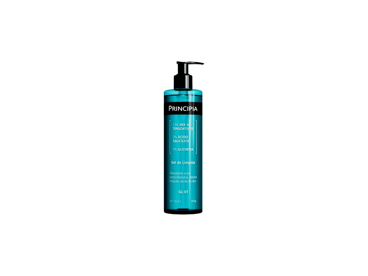 Principia GL-01 Gel de Limpeza Facial com 2% Ácido Salicílico e 5% Glicerina
