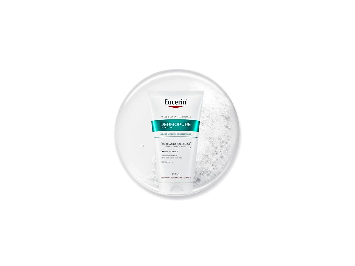 Eucerin DermoPure Oil Control Gel de Limpeza Facial com 6% de Anfóteros
