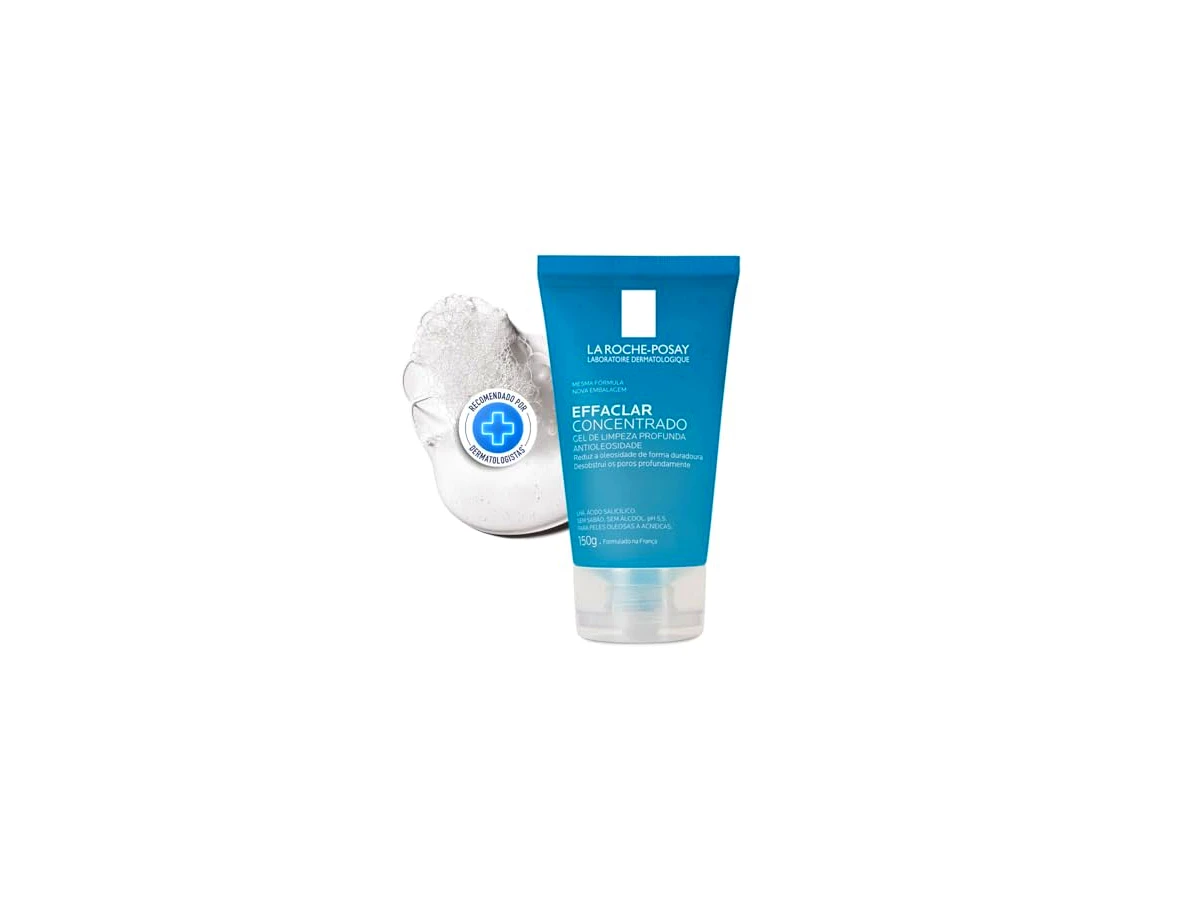 La Roche-Posay Effaclar Concentrado Gel de Limpeza Facial para Peles Oleosas a Acneicas