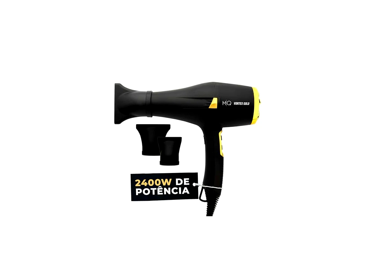 Secador de Cabelo Profissional MQ Professional Vortex Gold 2400W Motor AC