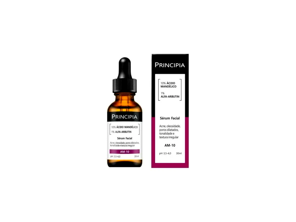 Principia Skincare Sérum Clareador AM-10 Ácido Mandélico 10% + Alfa-arbutin 1% 30ml