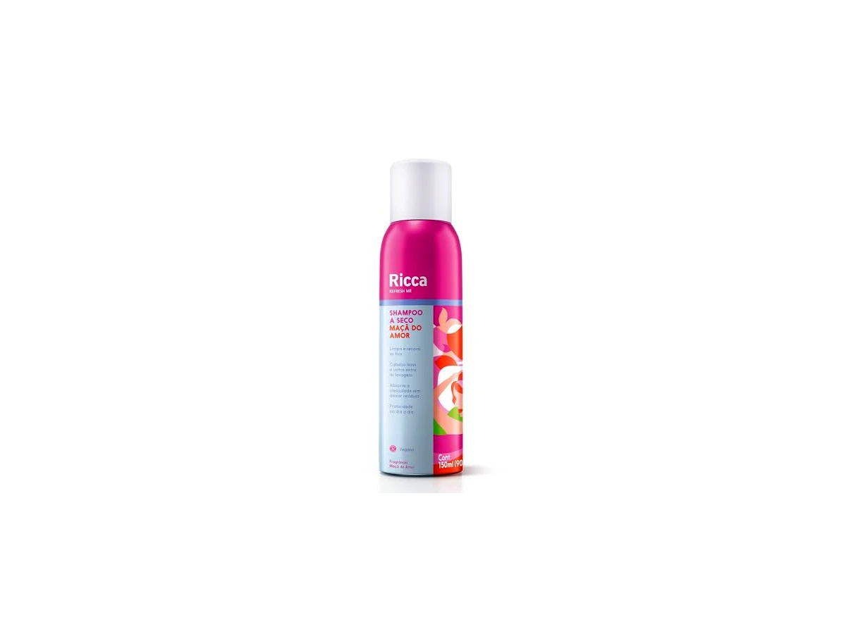 Ricca Shampoo a Seco Maçã do Amor Aerossol