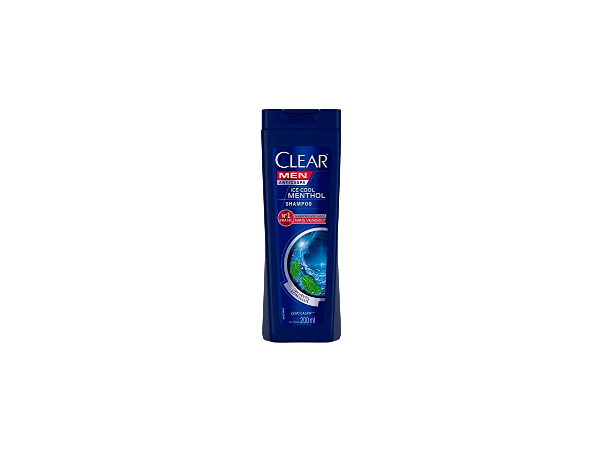 Shampoo Anticaspa Clear Men Ice Cool Menthol com Eucalipto 200ml
