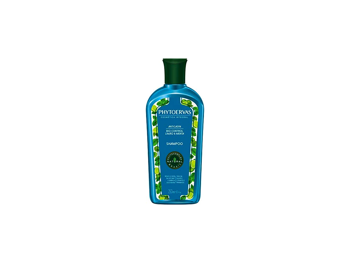 Shampoo Anticaspa Phytoervas Limão e Menta Sem Sal, Sulfato e Parabenos 250ml