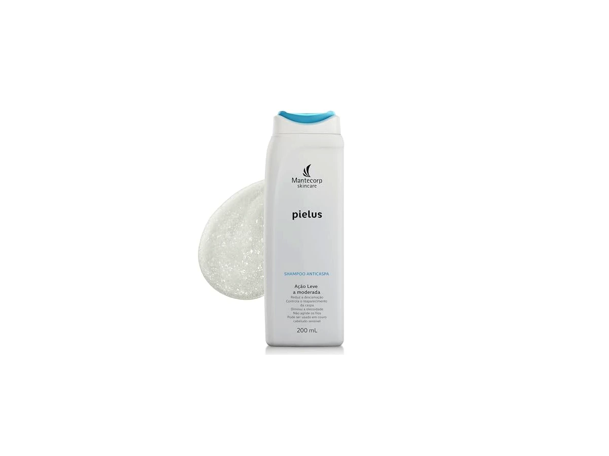 Shampoo Anticaspa Pielus Di - 200ml - Limpeza e Auxílio no Controle da Caspa - Mantecorp