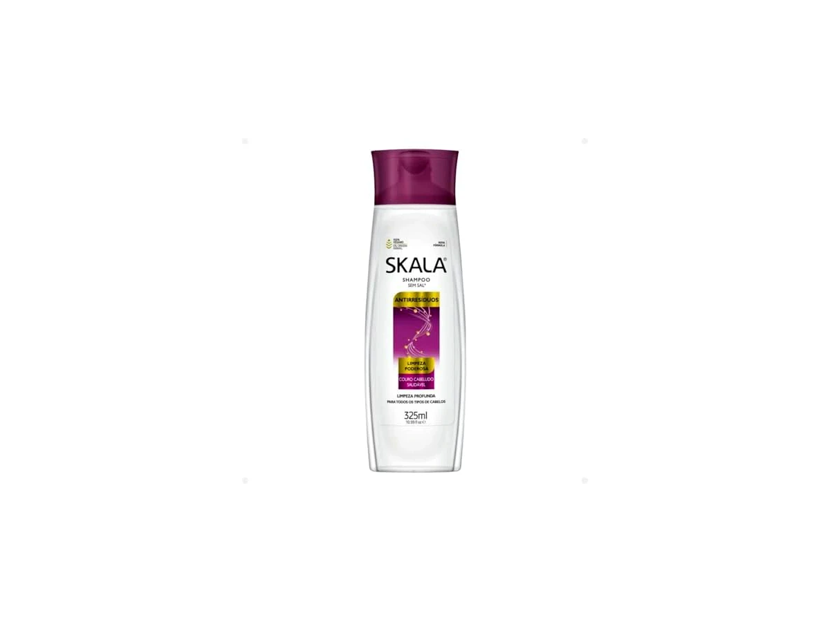 Skala Shampoo Antirresíduos Limpeza Profunda 325 ml, código 15699 — frasco unitário, não confundir com kits promocionais