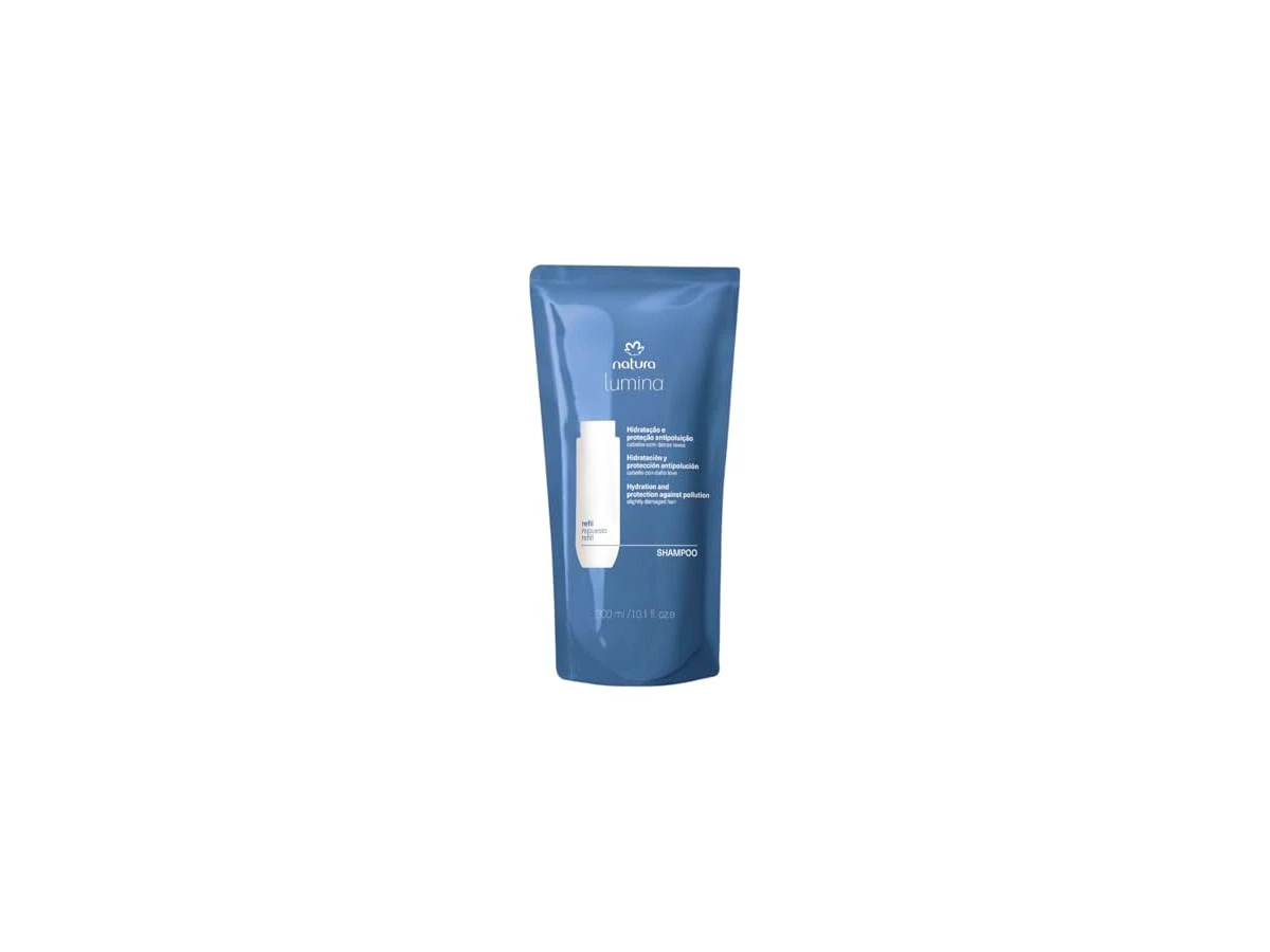 NATURA LUMINA SHAMPOO HIDRATAÇÃO E ANTIPOLUIÇÃO REFIL 300ml