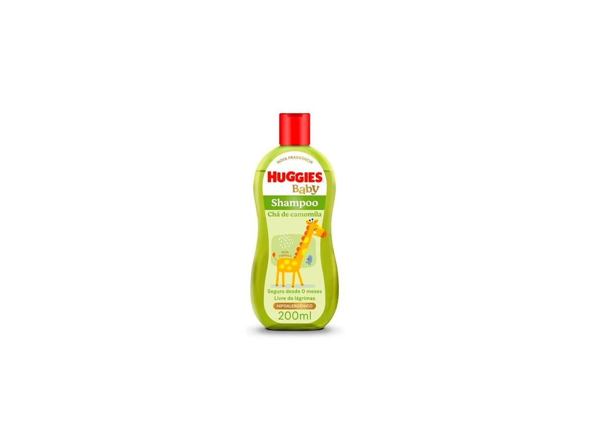 Shampoo Infantil Huggies Chá de Camomila Livre de Lágrimas 200ml