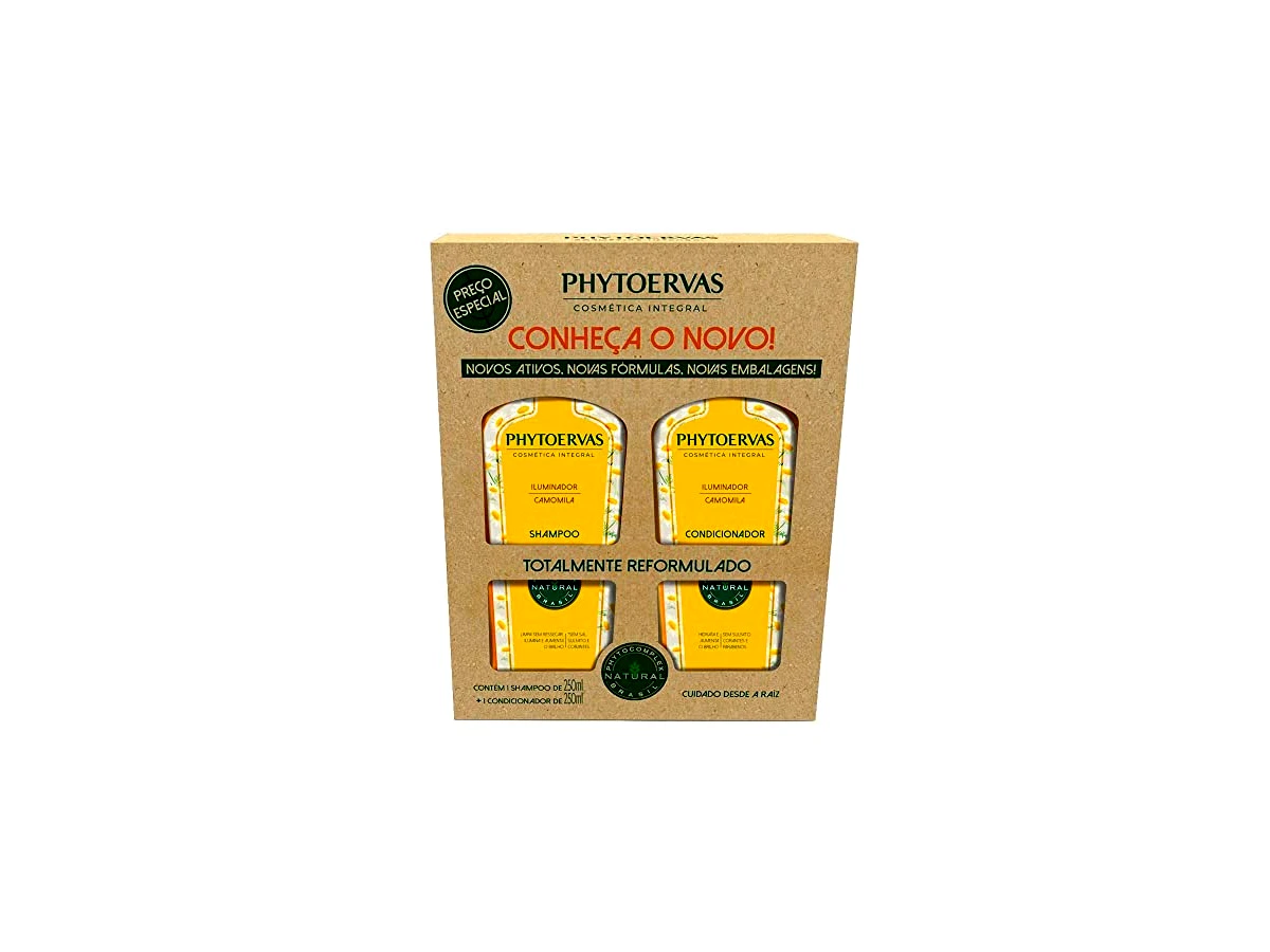 Shampoo Phytoervas Iluminador Camomila com Macadâmia Sem Sal 250ml
