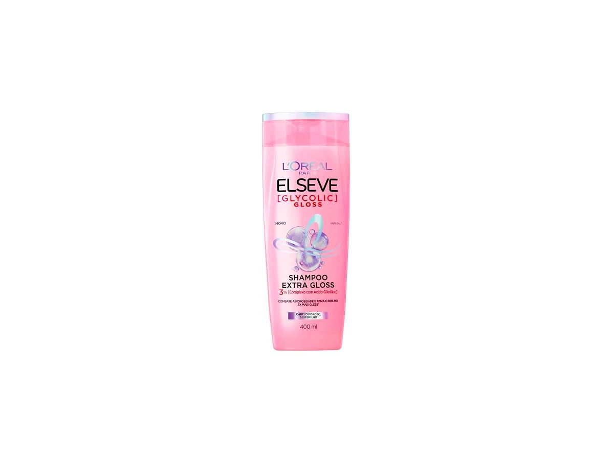 Shampoo L'Oréal Paris Elseve Glycolic Gloss Extra Glaze com Ácido Glicólico