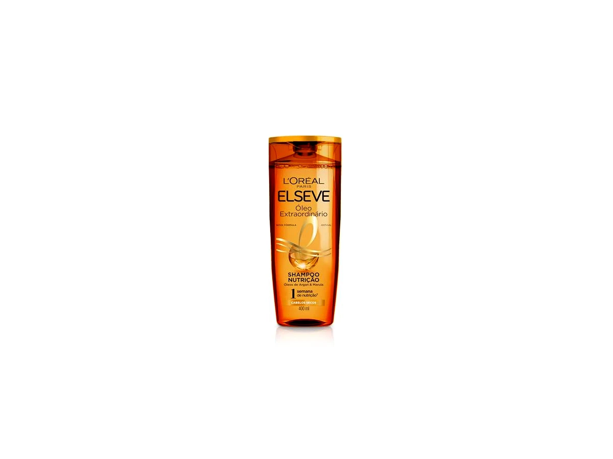 Shampoo L'Oréal Paris Elseve Óleo Extraordinário Nutrição Intensa para Cabelos Secos