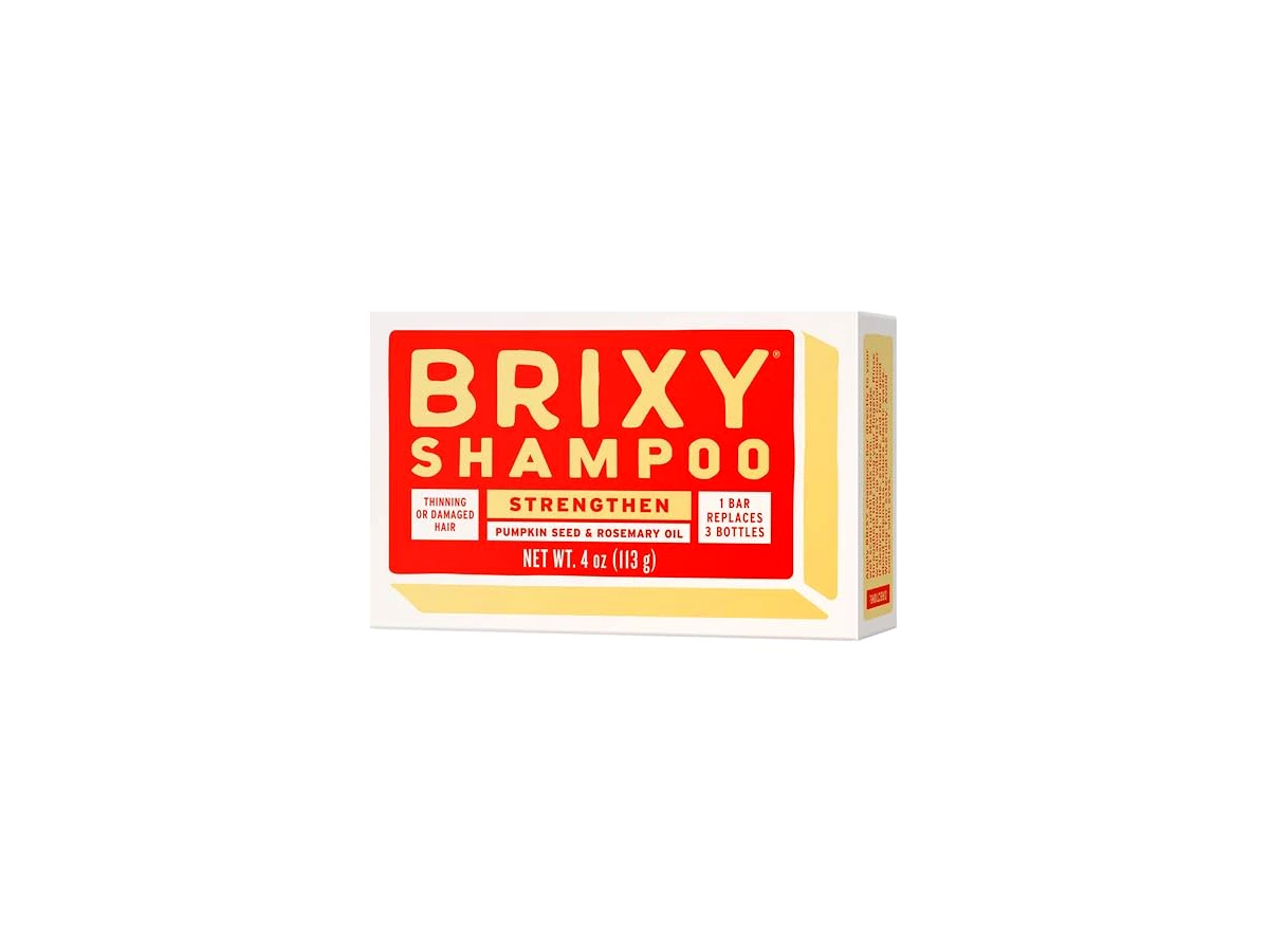 BRIXY Shampoo em barra fortalecedor para cabelos finos