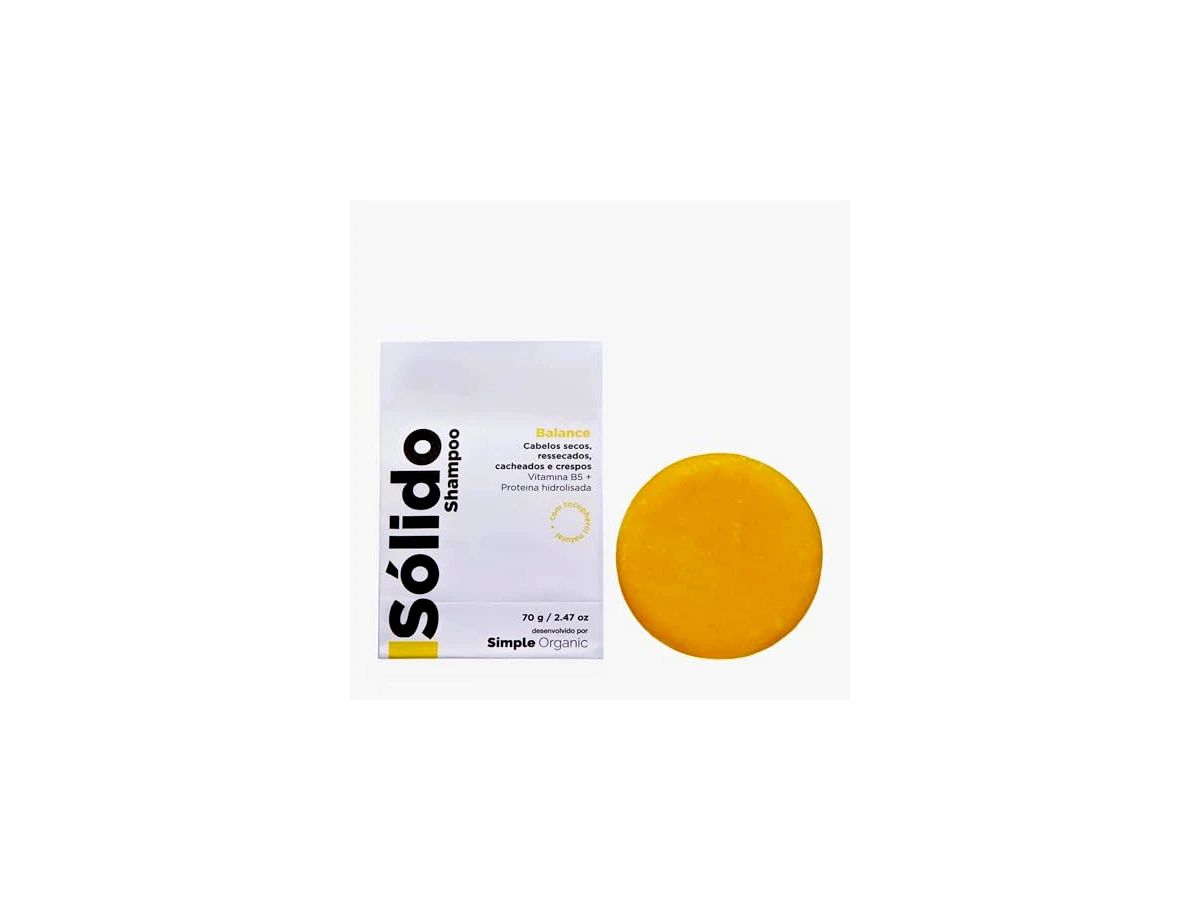 Shampoo Sólido Balance com Óleo de Castanha-do-Pará e Extrato de Manga - Simple Organic