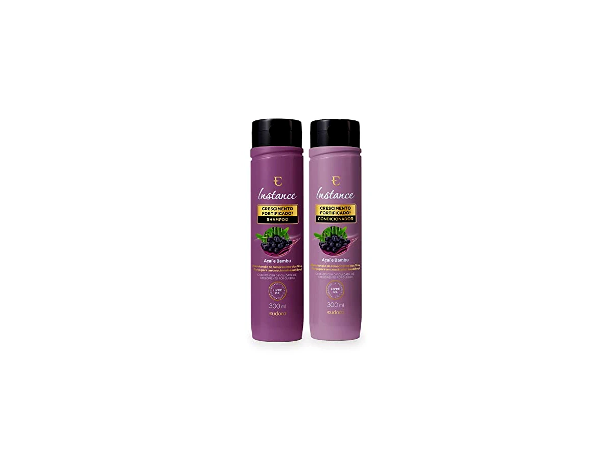 Shampoo Eudora Instance Açaí e Bambu Crescimento Fortificado 300ml