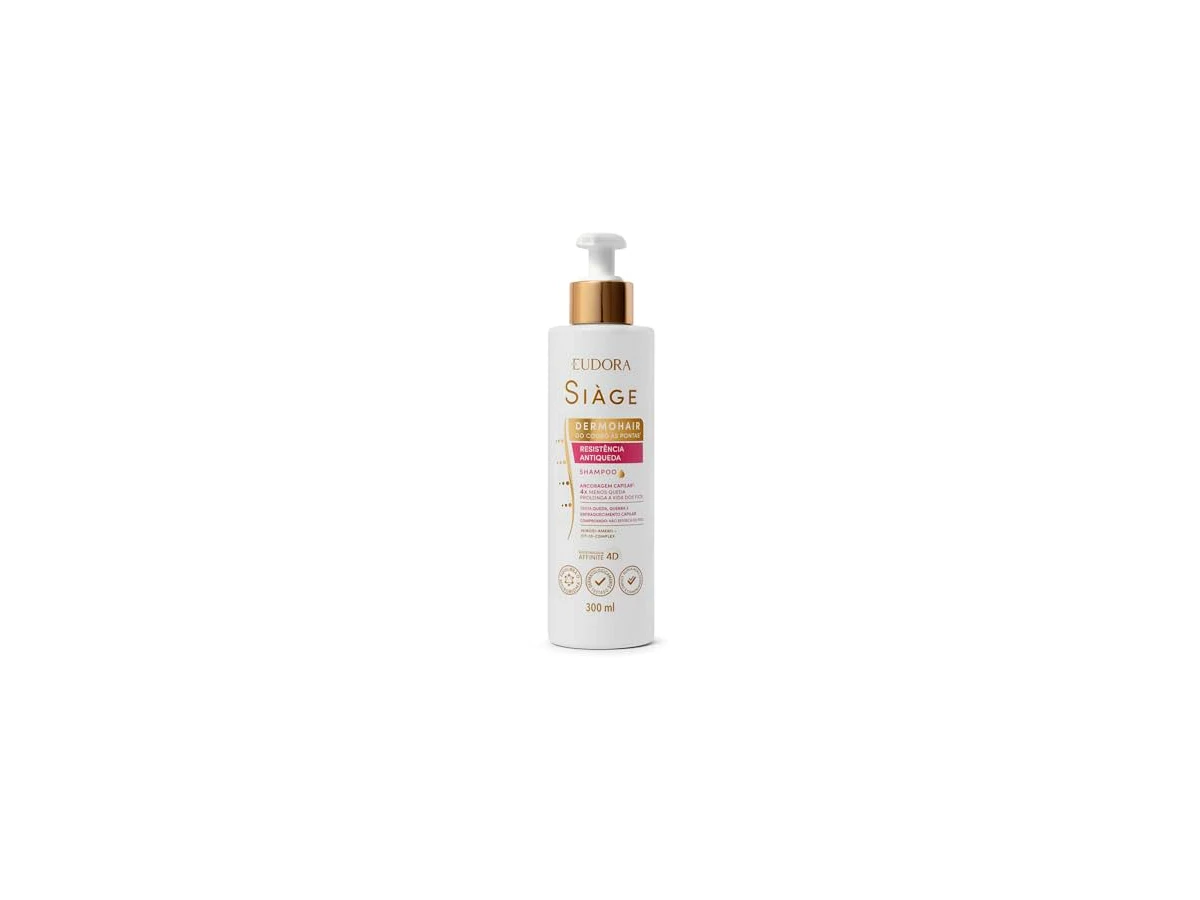 Shampoo Eudora Siàge DermoHair Resistência Antiqueda 300ml