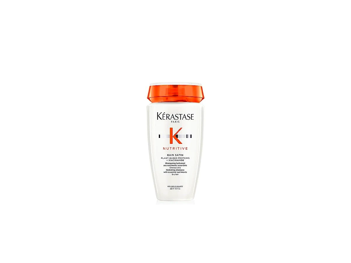Shampoo Kérastase Nutritive Bain Satin Hidratante com Proteínas Baseadas em Plantas e Niacinamida para Cabelos Normais a Secos