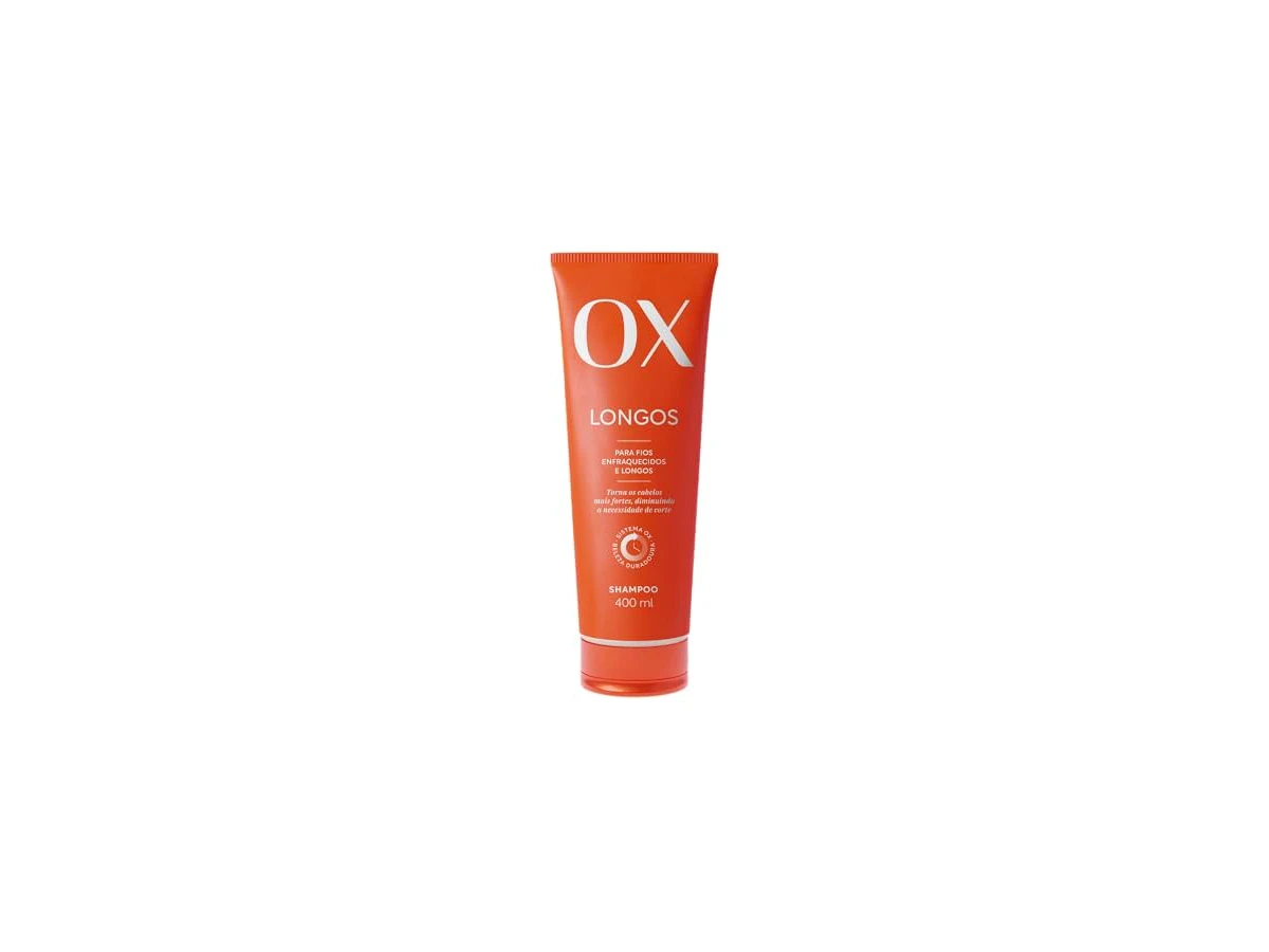 Shampoo OX Longos e Fortes Biotina e Óleo de Rícino - 400ml