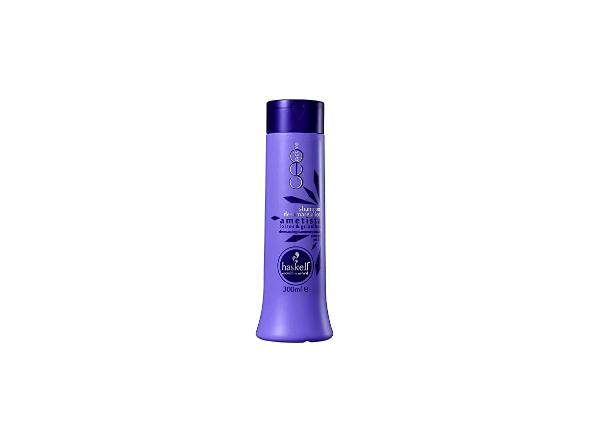 Shampoo Haskell Cosmética Natural Matizador Ametista Desamarelador 300ml