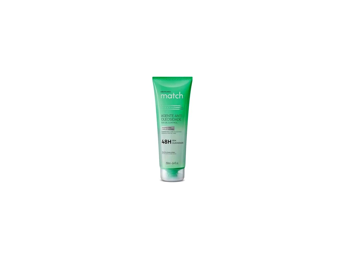 O Boticário Match Agente Antioleosidade Shampoo de Limpeza Profunda 250ml