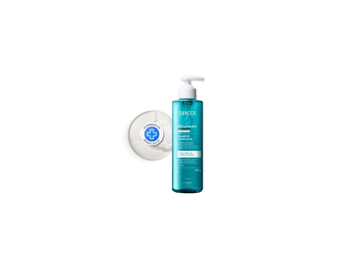 Vichy Dercos Technique Oil-Control Shampoo Purificante Antioleosidade