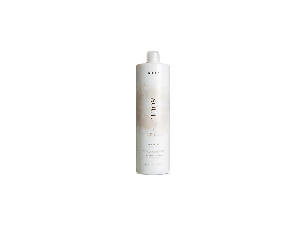 Braé Soul Color Shampoo de Limpeza Suave para Cabelos Coloridos