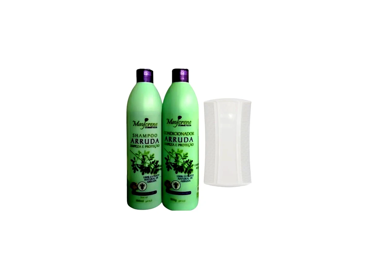 Shampoo E Condicionador De Arruda Mata Piolhos E Lêndeas Maycrene