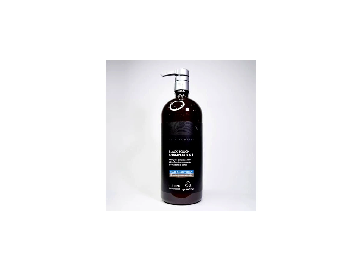 Shampoo Tonalizante Vita Hominis Black Touch 3x1 1L