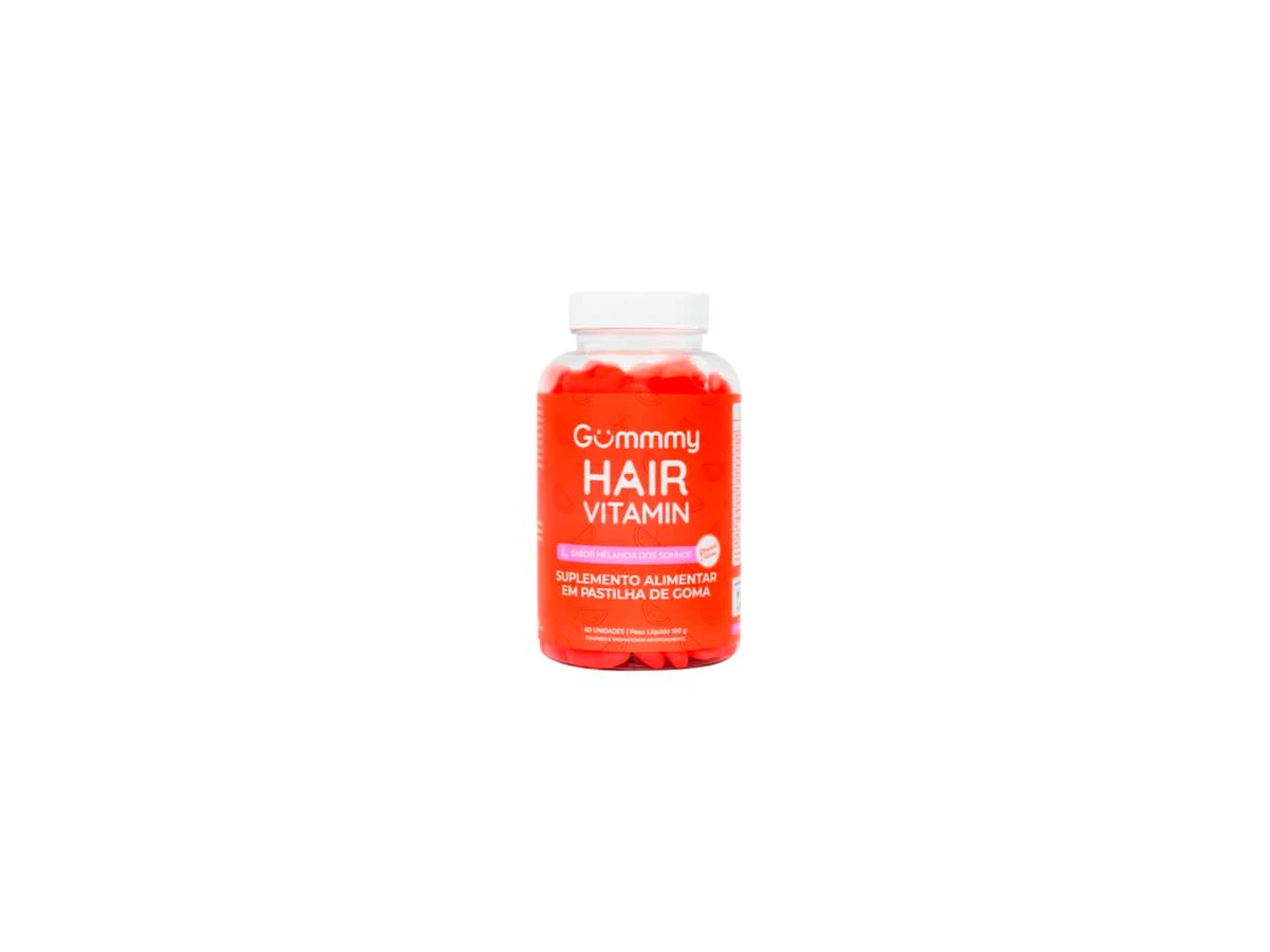 Gummy Hair Vitamina Capilar em Gomas Sabor Melancia 60 Unidades