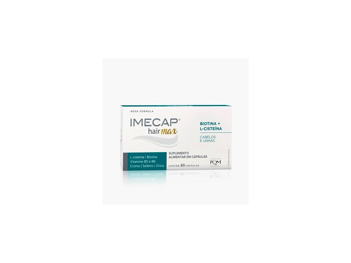 Suplemento Vitamínico Imecap Hair Max Antiqueda 60 Cápsulas - FQM